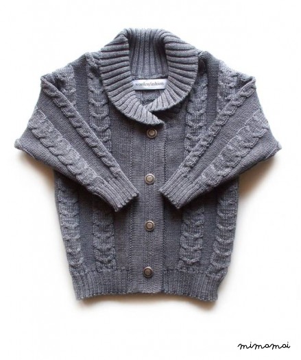 Babies/Children's/Toddler's Merino wool Shawl collar Cardigan/Jacket