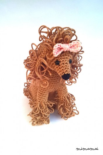Crochet poodle, poodle stuffed animal